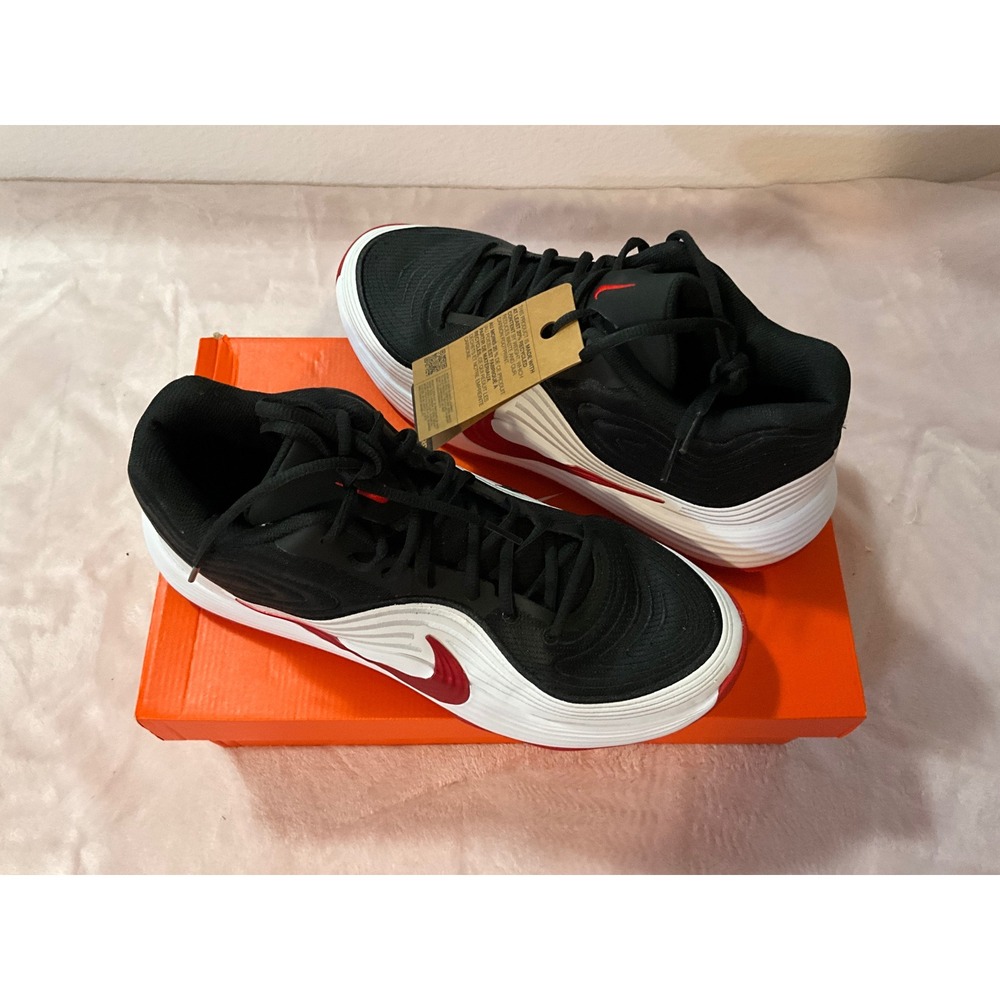 Nike Precision 8 Mid Mens Basketball Shoes Black University Red IH1105-003 Sz 12